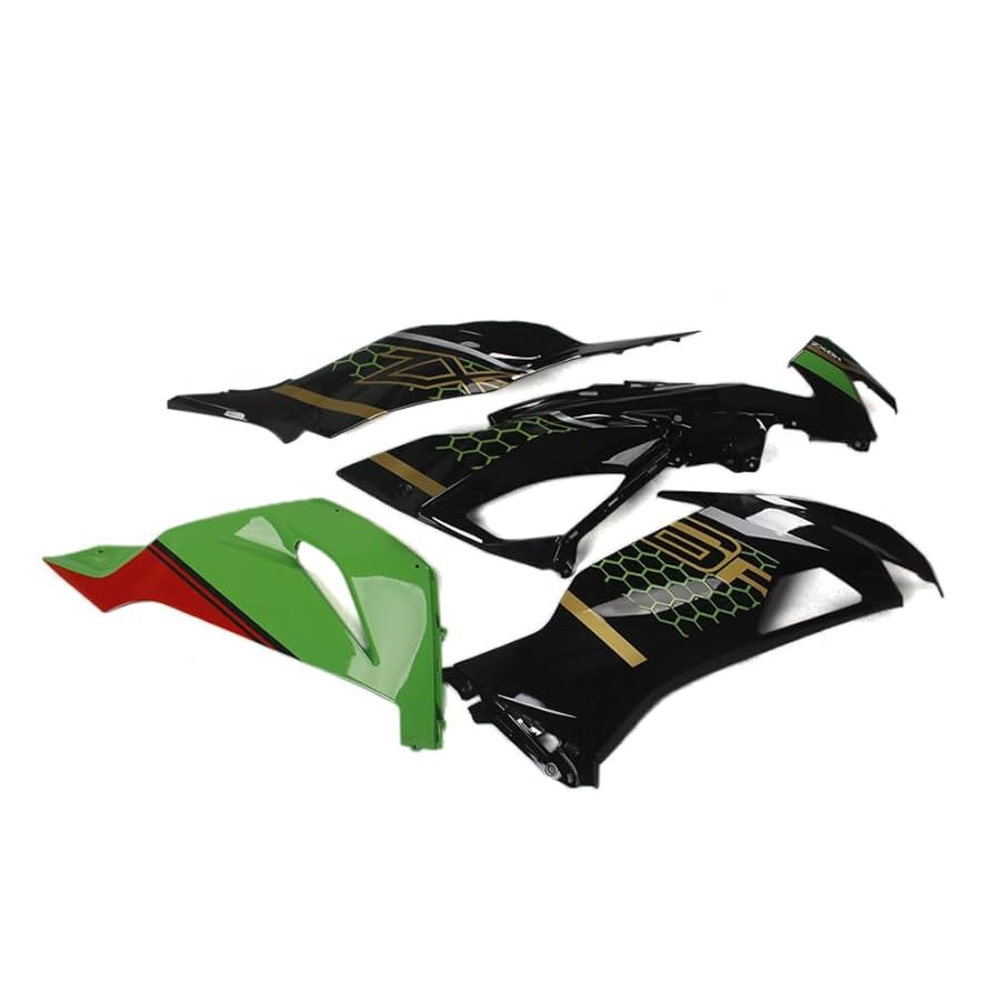 Amazon.com: Green Black ABS Plastics Fairings Kit For